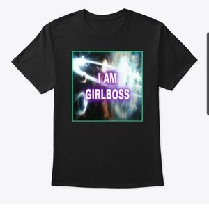 Affirmations GIRLBOSS Classic Crew Neck Graphic T-Shirt Tee Self Hypnosis Merch